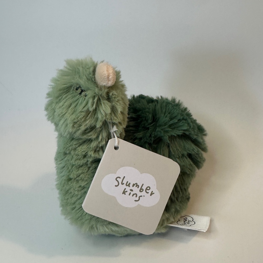 NWT‎ Slumberkins Snail Small Mini Green Camp Plush